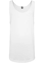 Urban Classics Long Shaped Open Edge Loose Tank Weiß/Creme