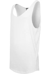 Urban Classics Long Shaped Open Edge Loose Tank Weiß/Creme