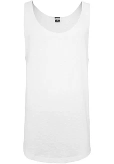 Urban Classics Long Shaped Open Edge Loose Tank Weiß/Creme