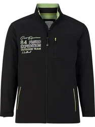 Jan Vanderstorm Funktionsjacke TEEMU  Schwarz/Grün/Gelb