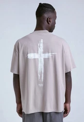 Remember you will die T-Shirt Cross T-Shirt Beige/Grau/Braun/Hellgrau