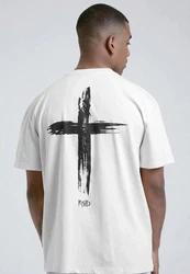 Remember you will die T-Shirt Cross T-Shirt Weiß/Braun/Lila