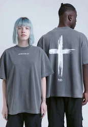Remember you will die T-Shirt Cross T-Shirt Grau/Dunkelgrau/Hellgrau