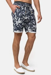 Indicode Chinoshorts Brayan Blau/Dunkelblau/Grün/Weiß