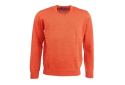 MAERZ Muenchen Sweatshirt Pullover V-Ausschnitt Orange/Rot