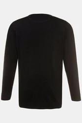 JP1880 Rundhalspullover Schwarz