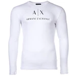 ARMANI EXCHANGE T-Shirt Herren Langarmshirt - Longsleeve Rundhals Logo schwarz/weiß