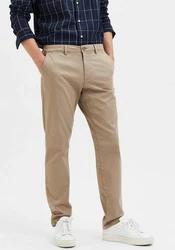 SELECTED HOMME Hose 'Miles' Khaki/Beige