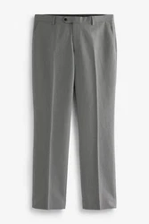 Next Strukturierter Anzug im Tailored Fit Hose Hellgrau/Grau/Dunkelgrau/Khaki/Braun