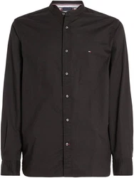 Tommy Hilfiger Natürliches Weiches Mao-Rf-Hemd schwarz