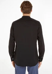 Tommy Hilfiger Natürliches Weiches Mao-Rf-Hemd schwarz