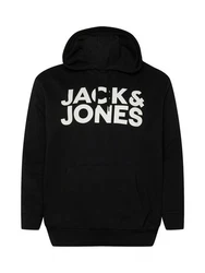 Jack & Jones Sweatshirt JJECORP LOGO SWEAT HOOD Schwarz