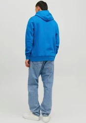 Jack & Jones Kapuzensweatshirt LOGO SWEAT HOOD Blau/Dunkelblau/Hellblau