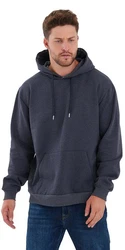 COMEOR Kapuzenpullover Hoodie Sweatshirt Dunkelblau/Dunkelgrau/Grau