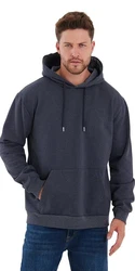 COMEOR Kapuzenpullover Hoodie Sweatshirt Dunkelblau/Dunkelgrau/Grau