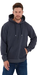 COMEOR Kapuzenpullover Hoodie Sweatshirt Dunkelblau/Dunkelgrau/Grau