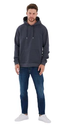 COMEOR Kapuzenpullover Hoodie Sweatshirt Dunkelblau/Dunkelgrau/Grau