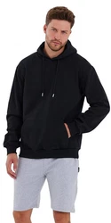 COMEOR Kapuzenpullover Hoodie Sweatshirt Schwarz/Dunkelblau