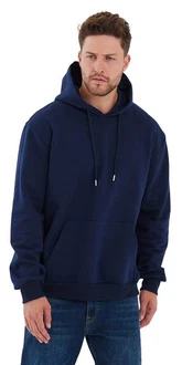 COMEOR Kapuzenpullover Hoodie Sweatshirt Dunkelblau/Blau