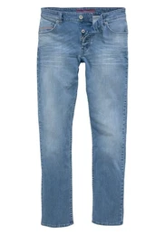 Straight-Jeans Dylan gerade Beinform, Used-Waschung, niedrige Leibhhe