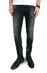 Goldgarn 5-Pocket Jeans NECKARAU Dunkelgrau/Schwarz/Grau