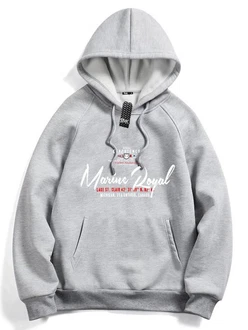 RMK Kapuzenpullover Hoodie Pullover Kapuze Langarmshirt mit Taschen Grau/Rosa