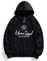 RMK Kapuzenpullover Hoodie Pullover Kapuze Langarmshirt mit Taschen Dunkelblau/Dunkelrot/Schwarz/Lila