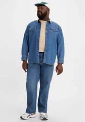 Levi's Straight Jeans 501 LEVI'S ORIGINAL B&T Blau/Hellblau
