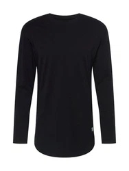 Jack & Jones Langarmshirt JJENOA O-NECK LS Dunkelblau/Schwarz
