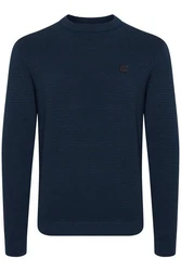 !Solid Pullover 'Valencia' Dunkelblau/Hellblau
