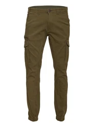 Jack & Jones Cargohose OLLIE JJARIS Khaki/Dunkelgrün