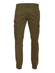 Jack & Jones Cargohose OLLIE JJARIS Khaki/Dunkelgrün