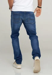 Jack & Jones Slim-fit-Jeans JJITIM JJARIS Creme/Weiß/Hellblau