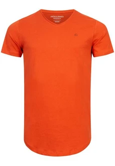 JACK & JONES Herren T-Shirt Kurzarmshirt Oversize Longshirt Basic V-Neck