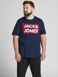 Jack & Jones T-Shirt JJECorp LOGO TEE SS O-NECK Dunkelblau/Schwarz/Blau