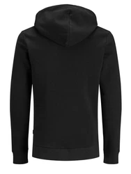 JACK & JONES Sweatshirt CORP Logo Hoodie anthrazit / wei