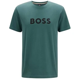 T-Shirt Sun UV Protection (1-tlg) Herren Beach Shirt aus reiner Baumwolle mit groem Logo-Print