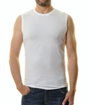 RAGMAN Kurzarmshirt Bodywear round neck Weiß/Creme