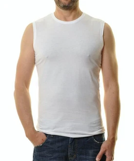RAGMAN Kurzarmshirt Bodywear round neck Weiß/Creme