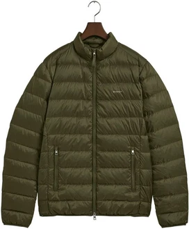 GANT Herren Daunen-Steppjacke LIGHT DOWN JACKET oliv/grn/racing grn