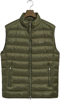 GANT Weste LIGHT DOWN VEST oliv/wei