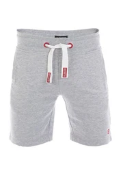 riverso Herren Sweat Short RIVMoritz Bermudashort Grau/Hellgrau/Rot