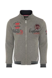 CARISMA Sweatjacke Grau/Braun/Beige/Hellgrau