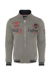 CARISMA Sweatjacke Grau/Braun/Beige/Hellgrau