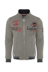 CARISMA Sweatjacke Grau/Braun/Beige/Hellgrau