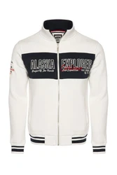 CARISMA Sweatjacke Regular Dunkelrot/Weiß/Creme/Dunkelblau/Rot
