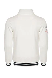 CARISMA Sweatjacke Regular Dunkelrot/Weiß/Creme/Dunkelblau/Rot