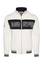 CARISMA Sweatjacke Regular Dunkelrot/Weiß/Creme/Dunkelblau/Rot