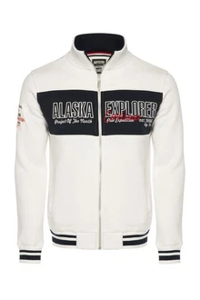 CARISMA Sweatjacke Regular Dunkelrot/Weiß/Creme/Dunkelblau/Rot
