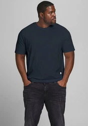 Jack & Jones T-Shirt JJENOA TEE SS CREW NECK (4834) Dunkelblau/Blau
